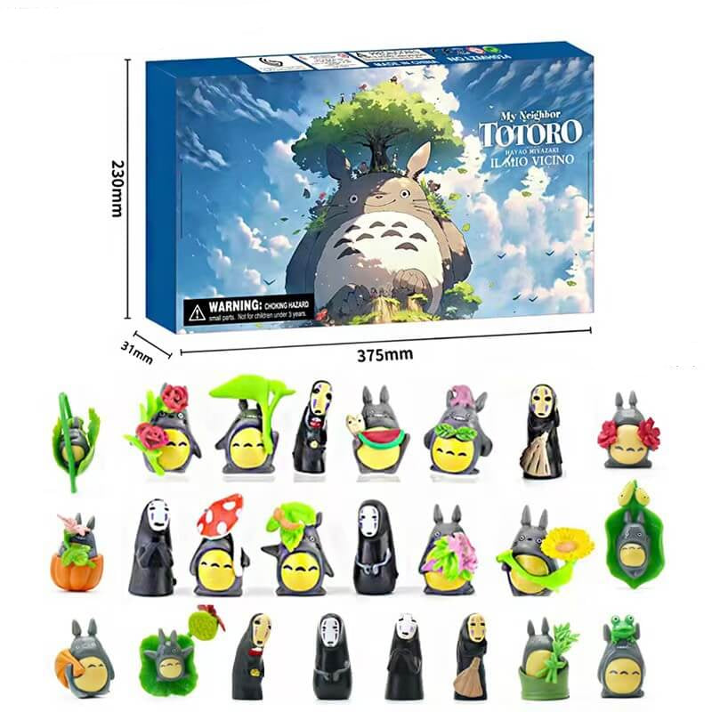 Naruto advent calendar with 24 mini anime action figures and ornaments