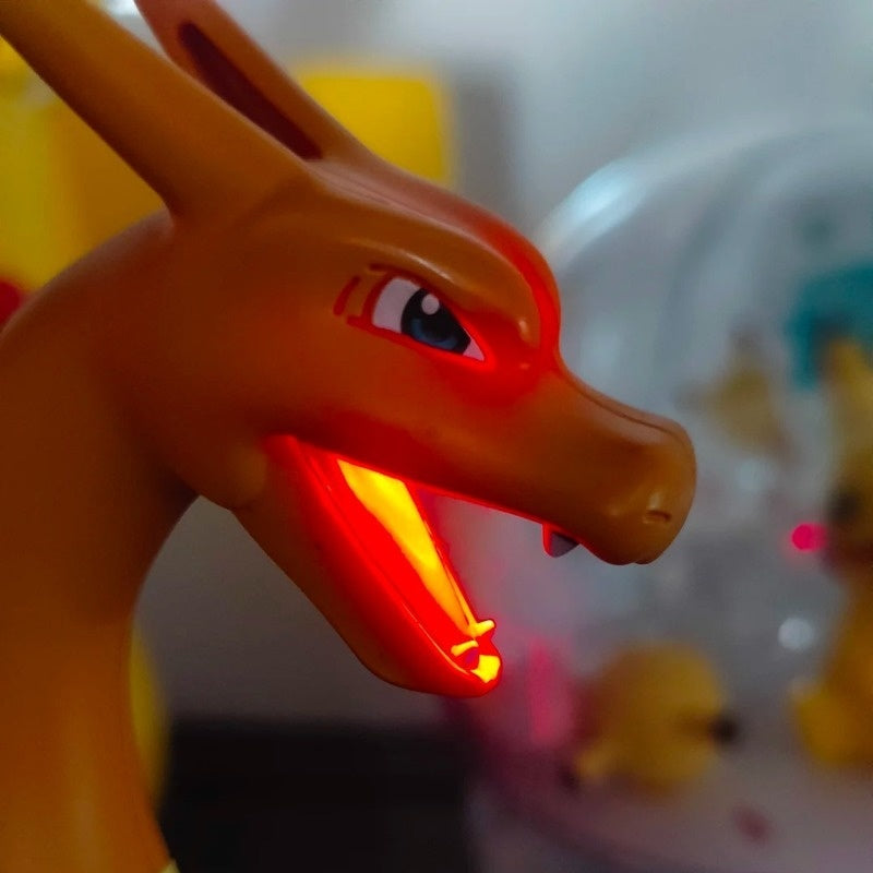 Kawaii Charmander humidifier toy with LED light and mist spray