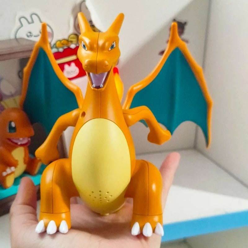 Kawaii Charmander humidifier toy with LED light and mist spray