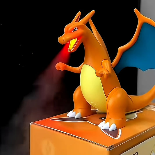 Kawaii Charmander humidifier toy with LED light and mist spray