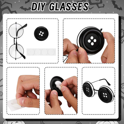 Coraline button eyes glasses for cosplay fans