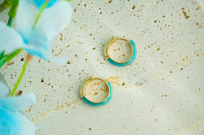 Glow in the dark Link inspired hoop earrings for Zelda cosplay