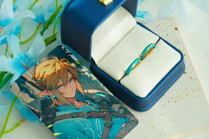 Glow in the dark Link inspired hoop earrings for Zelda cosplay