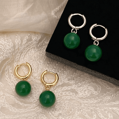 Green Fusion Potara Earrings
