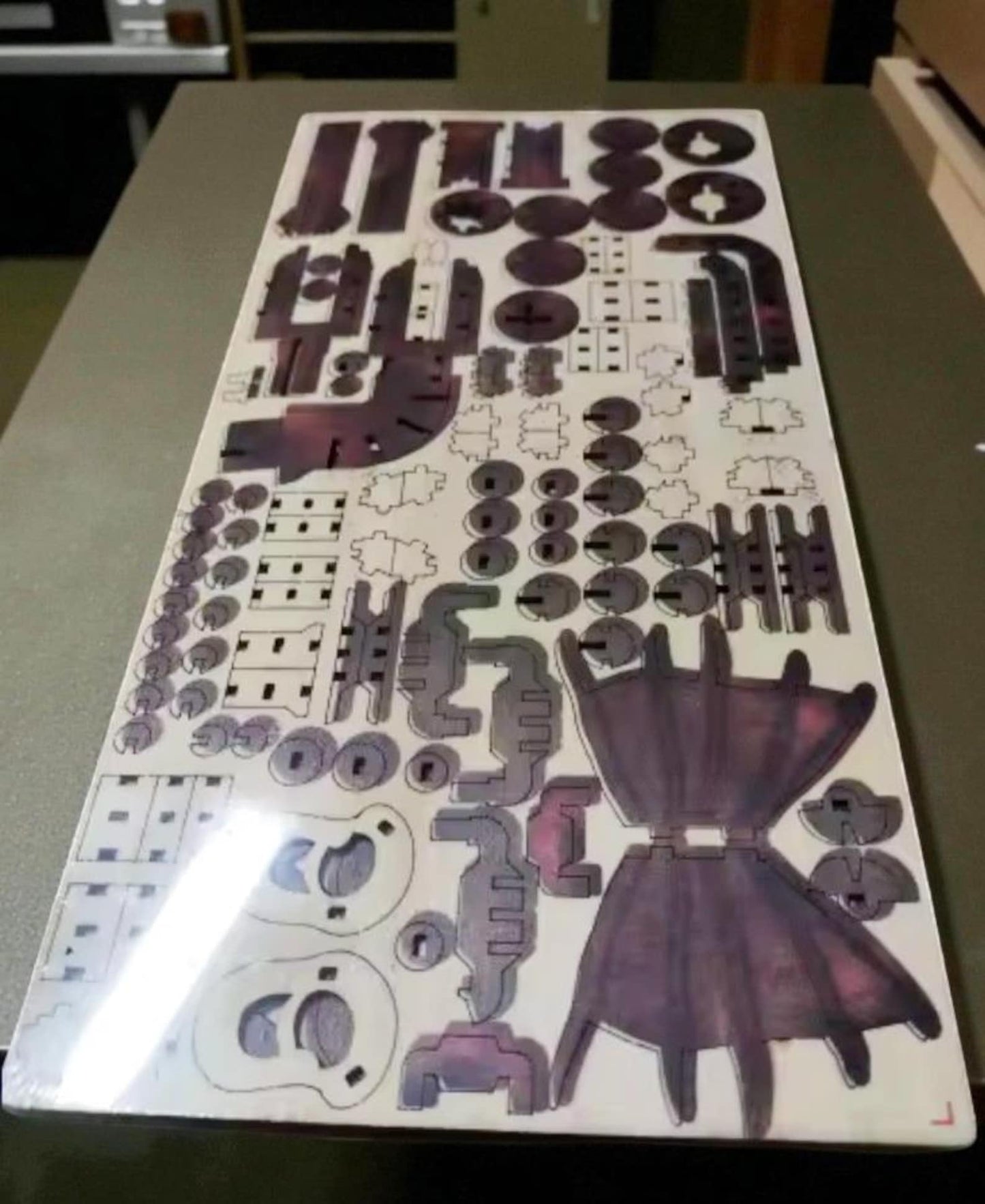 Howl's Moving Castle 18cm DIY wooden puzzle kit assembled model