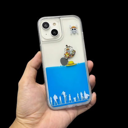 Luffy Thousand Sunny Liquid Flow iPhone Case