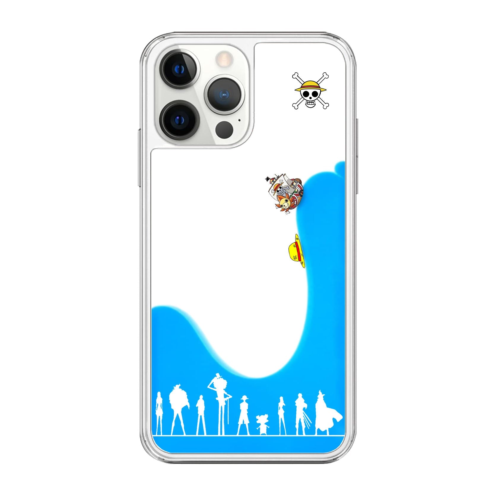 Luffy Thousand Sunny Liquid Flow iPhone Case