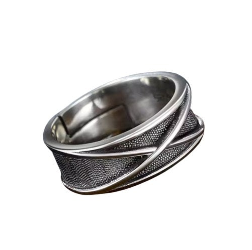 Goku Black inspired silver Time Ring anime jewelry